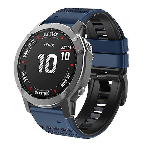 Til Garmin Tactix Delta/enduro Horisontale Striber Silikone Udskiftningsurrem Armbånd Multicoloured D