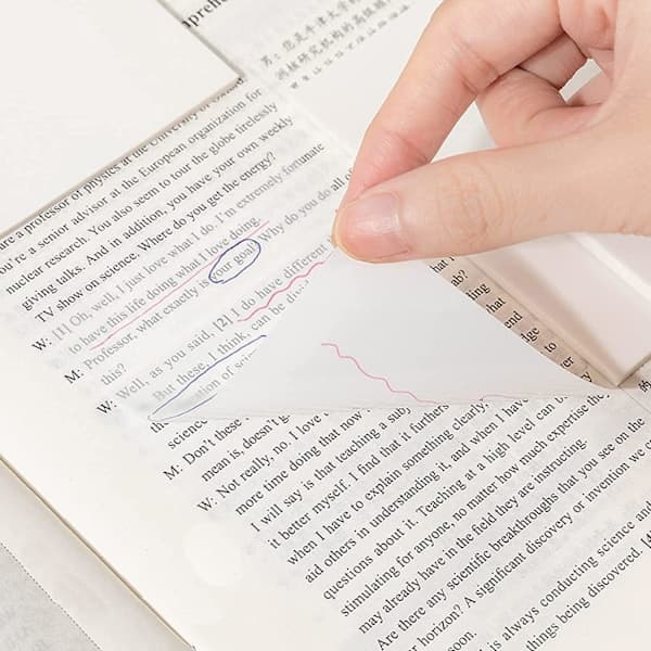 Gennemsigtige notesblokke: Skånsomme og holdbare hvide
