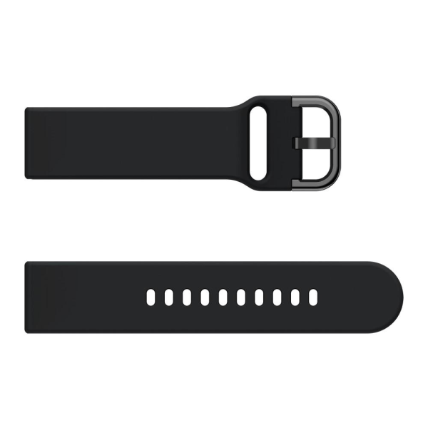 Silikone Armbånd Fitbit Versa/Versa 2 - Sort Sort Sort