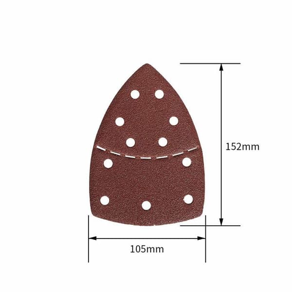 60 slipeark, museslipeputer for Bosch multisliper, 11 assorterte hull, korning 40/60/80/120/180/240