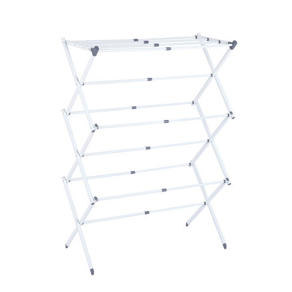 3-etasjers klesstativ Plus, hvit Grey