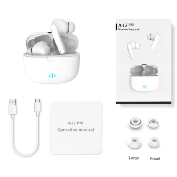 Täysin langattomat Pro TWS Bluetooth-stereokuulokkeet USB-C, vaaleanpunainen