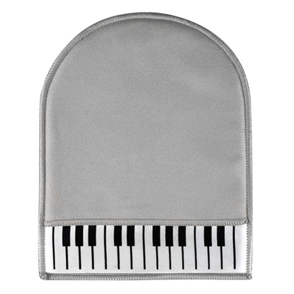 Mjuka pianorengöringshandskar i mikrofiberduk för rengöring av instrumenttangentbord Grey