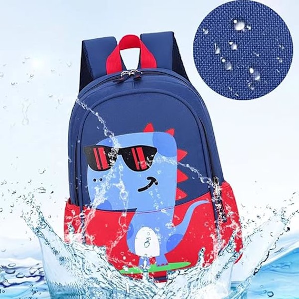 Lasten taapero esikoulu matkareppu päiväkoti Cool Cute Cartoon reppu reppu Yksisarvinen Violetti reppu Kirjakassi tytöille pojille vauva Dinosaur Red
