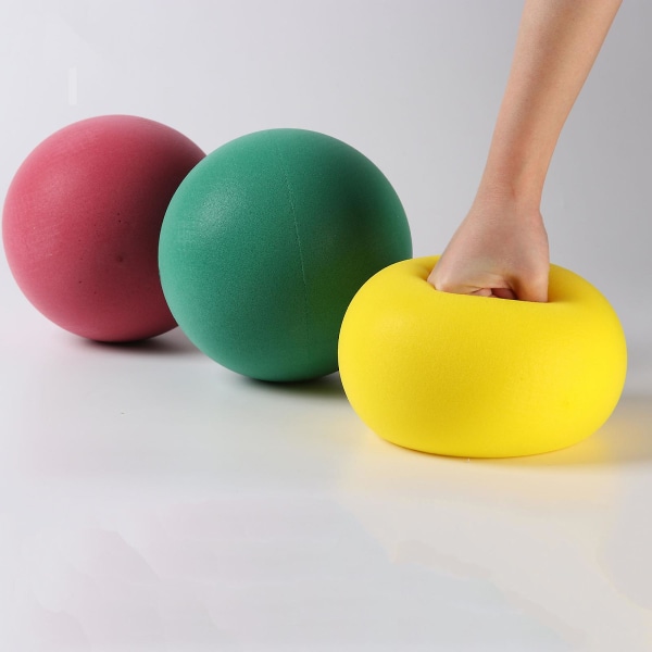 Mjuk Inomhus Tyst Boll För Barn, Speciell Elastisk Polyuretan Leksak För Inomhuslek, Icke-förstörande Kul. Gul Färg. 18cm. 145g red
