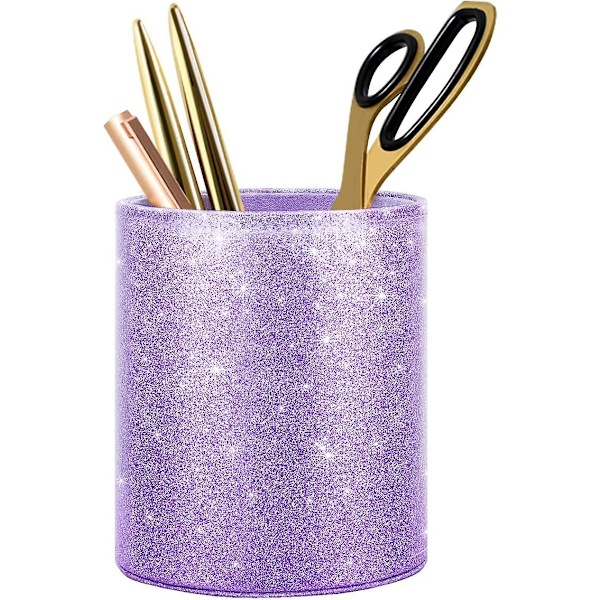 Penholder, Glitter Bling Dekor Kompatibel Med  Skrivebord Blyantskop Kompatibel Med  Kvinder Piger