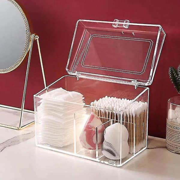 D Akryl Pads Izer Makeup Stora Box För Swab/ Blender Izers