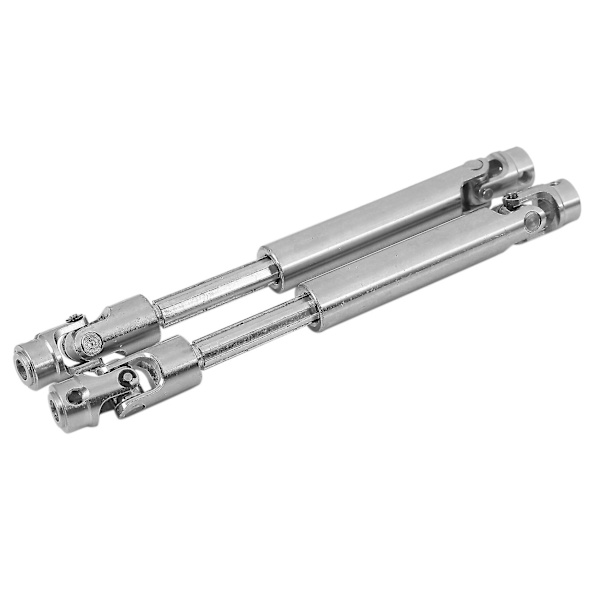 2 stk Scx10 Stål Universal Drive Shaft Med Cvd 110-155mm Kompatibel 1/10 Skala Modeller Rc Bil Axial Crawle