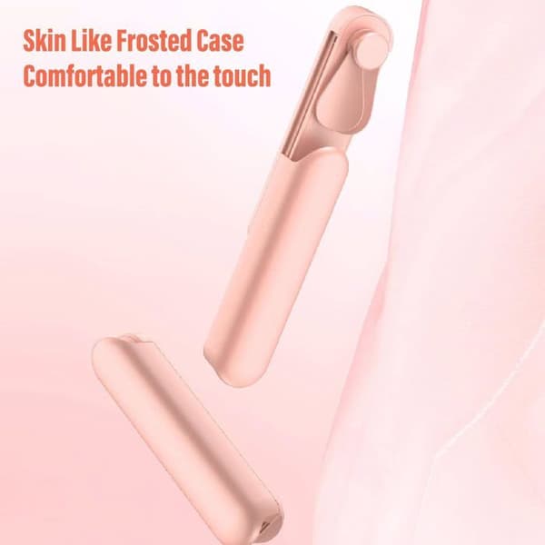 Bärbar lutande tornfläkt för resor (rosa, 1-pack)