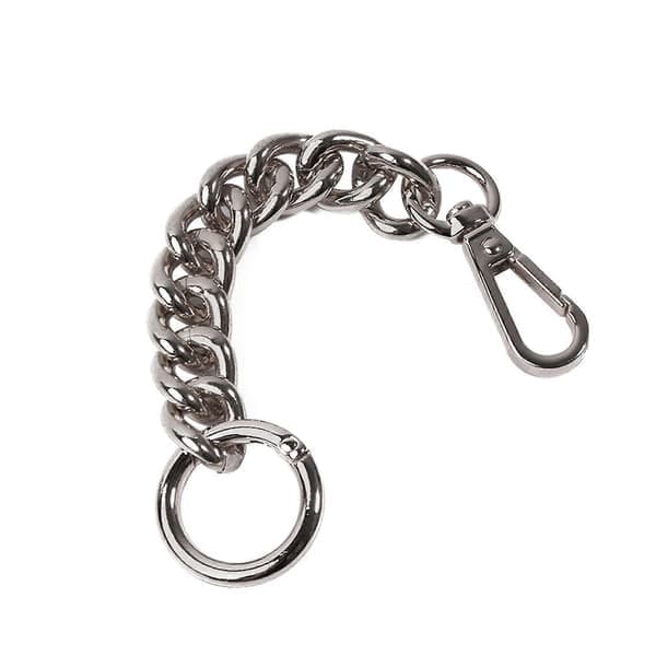 Metal erstatningskæde til håndtaske DIY tilbehør til skuldertaske pung remforlænger sølv Silver