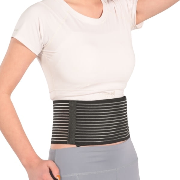 L/XL 110cm, Brokbånd til mænd eller kvinder - Abdominal Binder Lower Waist Support Belt til Umbilical Hernia og Umbilical Trunk L/XL 110cm