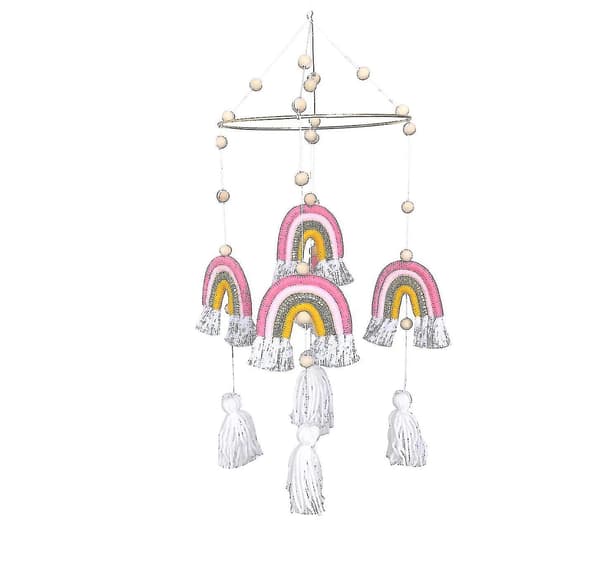 Vävda regnbågshängande R Macrame Tassel R