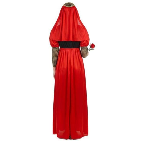 Middelalderkostume til kvinder - Rød - XL XL
