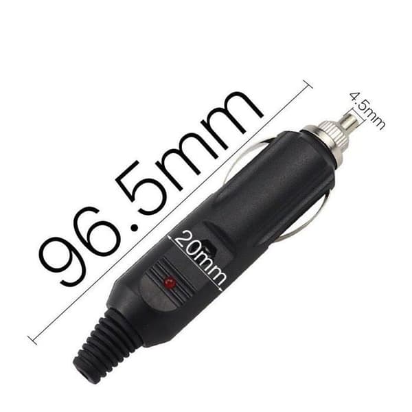 Universal 12V cigarettænderstik + 5A sikringsbeskyttelse - Cigarettænderstik, bilopladerstik