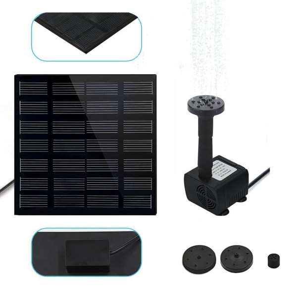 150L-H Solcellsfontän Nedsänkbar Vattenpump