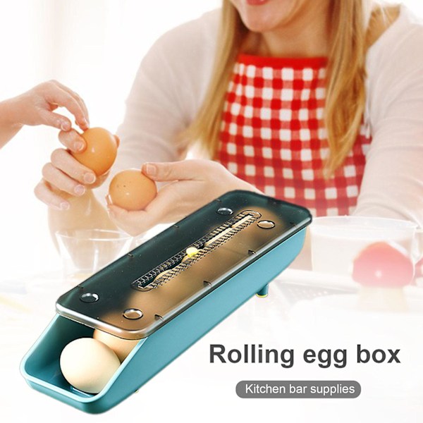 Egg Oppbevaringsbeholder Husholdnings Fargerik Stabelbar Egg Frisk Oppbevaringsboks Green
