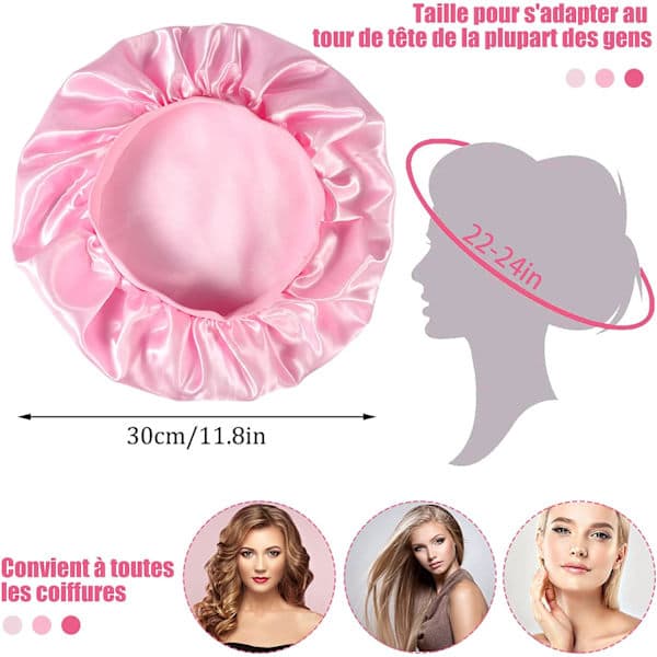 3-pak sateng nattlue med hette, (svart, rosa, leopard)