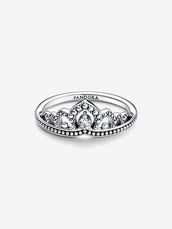 Pandora - Regal Beaded Tiara -sormus - Sterlinghopea Circumference: 52mm