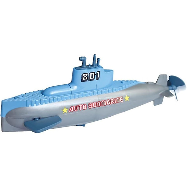 Kellovetoinen sukellusvenelelu kylpyammeeseen, hauska uiva sammakkomies Pigboat sukellusvene sukellusvene amme lelu kellovetoinen sukellusvene amme lelu sukeltaja vesilelu lapsille (div Submarine 1