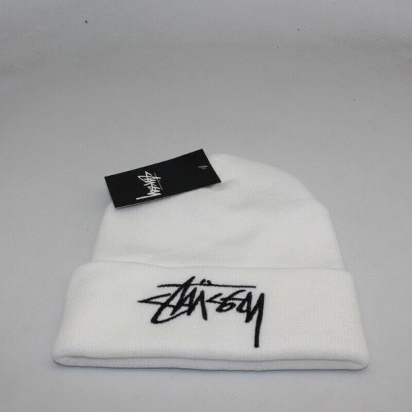 2023 Vinter Stussy Basic Beanie med Manschetter Ny Design Dam Herr Gray