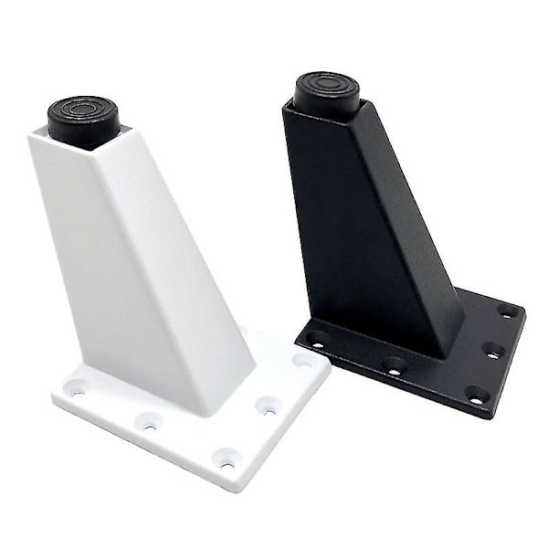4 stk justerbare møbelben i tykk aluminiumlegering, skrå ben, bord, sofa, seng, TV-skap, møbelføtter, hvite, 9 cm (hy)