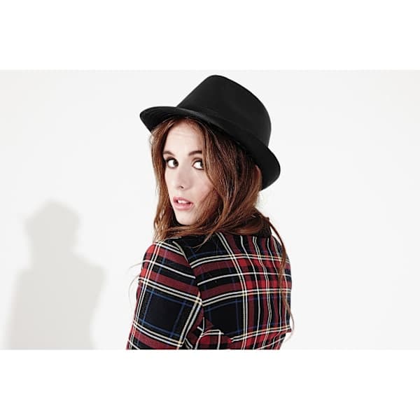 Beechfield Unisex Fedora Hat Hvid/Sort Hvid/Sort S/M White/Black S/M