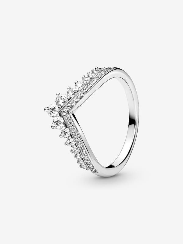 Pandora - Princess Wishbone Ring - Sterlingsilver Circumference: 54mm