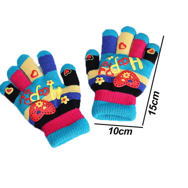 Barnehansker for jenter/gutter Unisex varme myke vinterhansker style 2