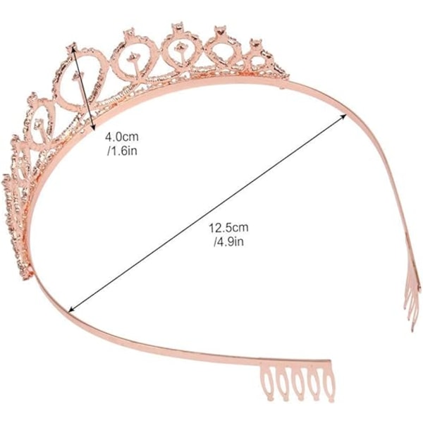 Häätiara Morsiustiara Kristallitiarat Tiarakruunu Kammalla Morsiushääkruunu Kammalla