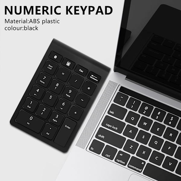 Bluetooth-nummerplatta, trådlös Bluetooth 22 multifunktions numerisk knappsatsförlängningar för bärbar dator/des