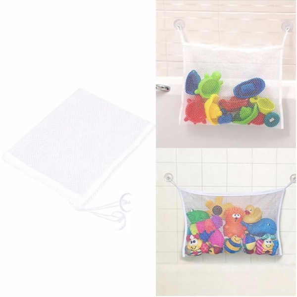 Badelegetøjsarrangør Badekar Net Mesh Børn Legetøjsopbevaringsbeholder Sugeskapper Taske 45x35cm