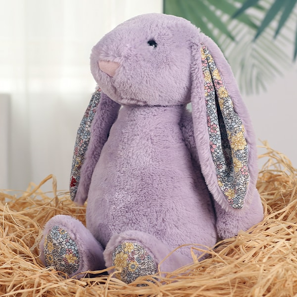Barnens leksak Blossom Bunny Kanin gosedjur plyschleksak Purple