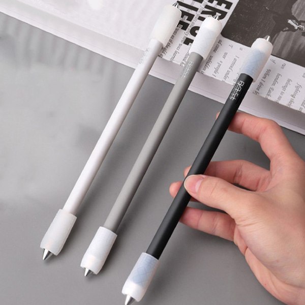 Uusi Spinning Pen Pyörivä pelikuulakärkikynä White