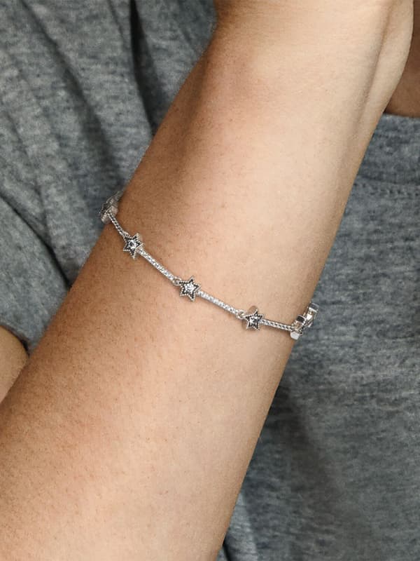Pandora - Celestial Stars Armband - Sterling silver 7.1in/18cm