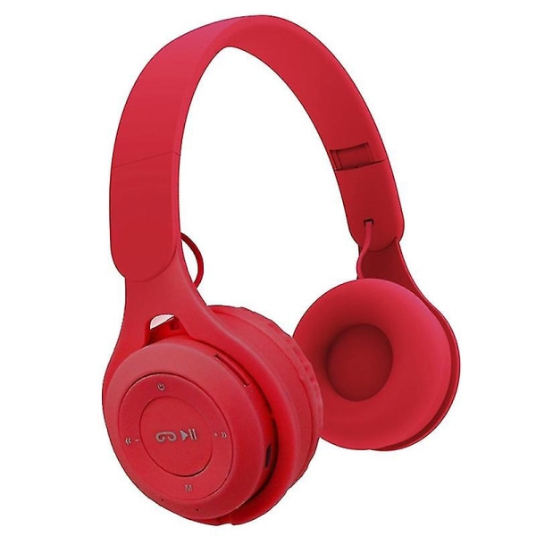 M6 Foldbar Trådløs Bluetooth Headset Red