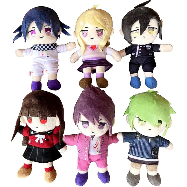 Ubiuo Plushies Legetøj Dukker, 15cm Anime Tegneserie Kokichi Oma/saihara Shuichi/kaede Akamatsu/harukawa Maki/kaito Momota/rantaro Anime Plys Legetøj Blødt Stof