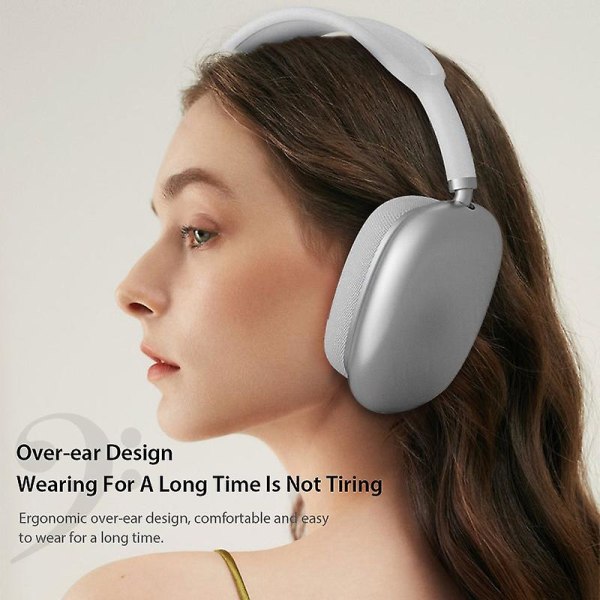 P9 Trådlösa Bluetooth hörlurar Stereo Hifi-ljud Musikhörlurar Sportspelhörlurar Brusreducerande headset Stöder för Tf med mikrofon Black