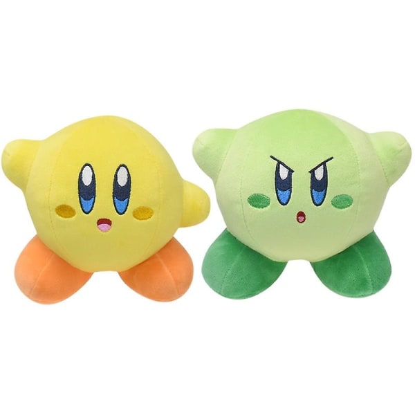 Spot leverans Nintendo spel Kirby leksaker 4 söta stjärna Kirby plyschdocka docka med tagg Rosa 15cm左右