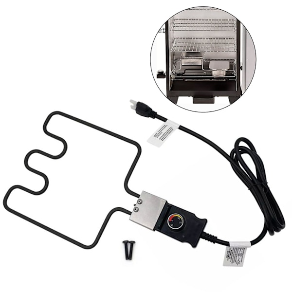 1500W Elektrisk Røykeovn Grill Varmeelement m/Kontroller for Masterbuilt Smoker FT