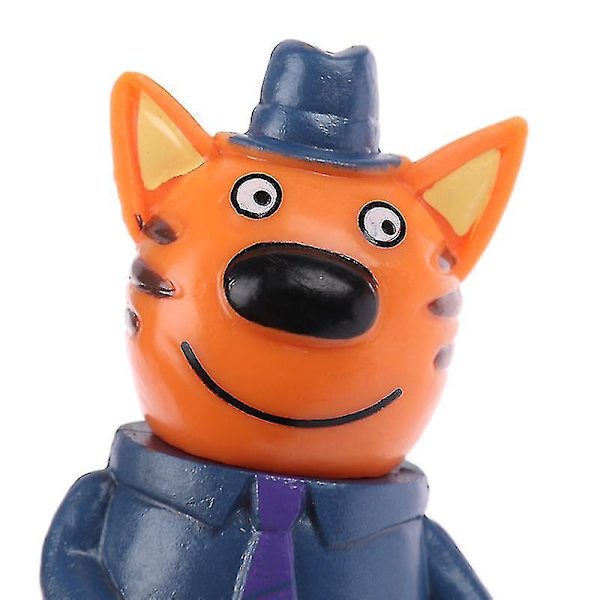 5x Tre små kattungar Actionfigur leksaker Rysk tecknad film Anime Mini Happy Cats