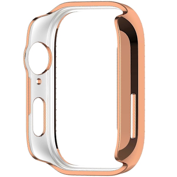 Halvt Skydd Ihåligt PC-skyddsfodral med Diamantdekor för Watch Fit 3 Electroplating Rose Gold