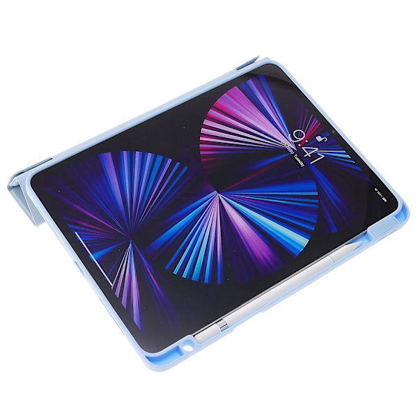 Fodral till iPad Pro 13 (2024) Origami Ställ Läder Tabletskydd med Auto Wake / Sleep - Babyblå Multicolor Baby Blue