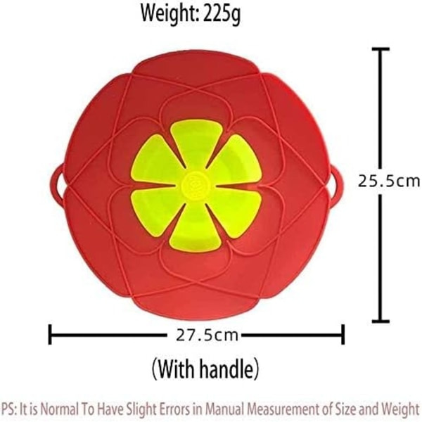 2-pak låg, låg, kog over silikone låg, låg, BPA-fri silikone og opvaskemaskine sikker, hjemmekøkken essentiel
