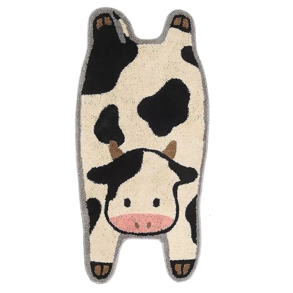 Cartoon Cute Cow Soveromsteppe Barnerom Sengeteppe Myk plysjteppe 40x120cm