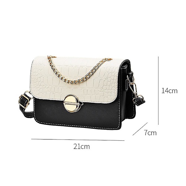 Kvinners Liten Skuldertaske Pu Lær Skuldertaske Liten Håndveske Clutch Veske Mote Allsidig Kveldsveske black