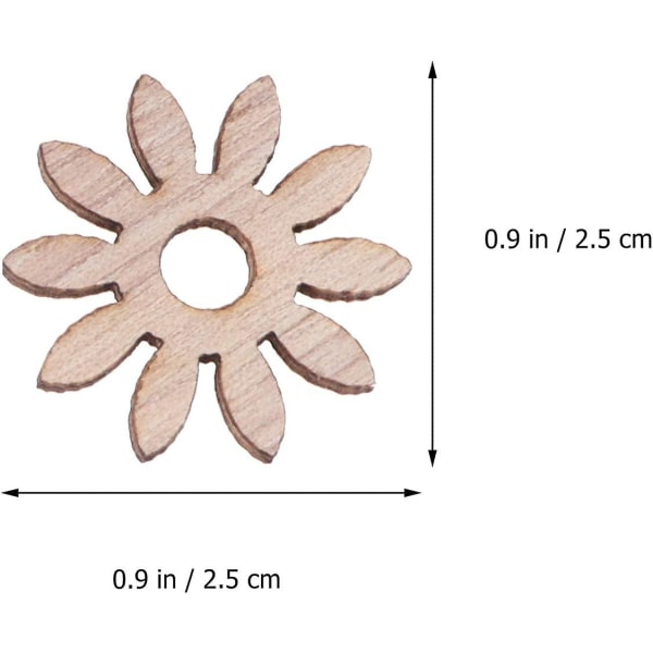 100 stk. treskjæringer utskjæringer blomst fugler sommerfugl håndverk treskive