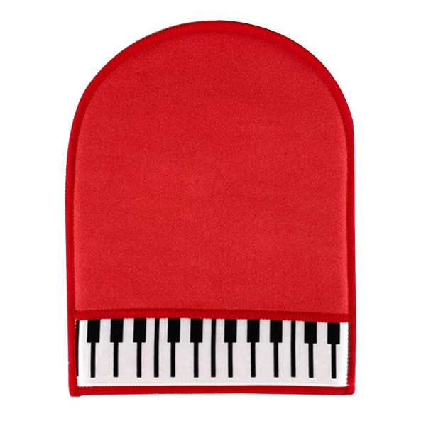 Bløde klaver rengøringshandsker Mikrofiberklud Instrument Keyboard rengøringsklud Red