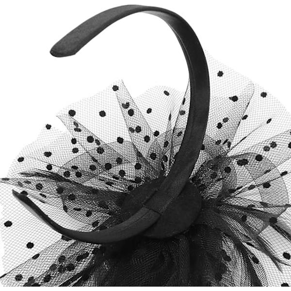Hatt for kvinner Cocktail Tea Party Hodeplagg Blomst Mesh Bånd Fjær Hodebånd