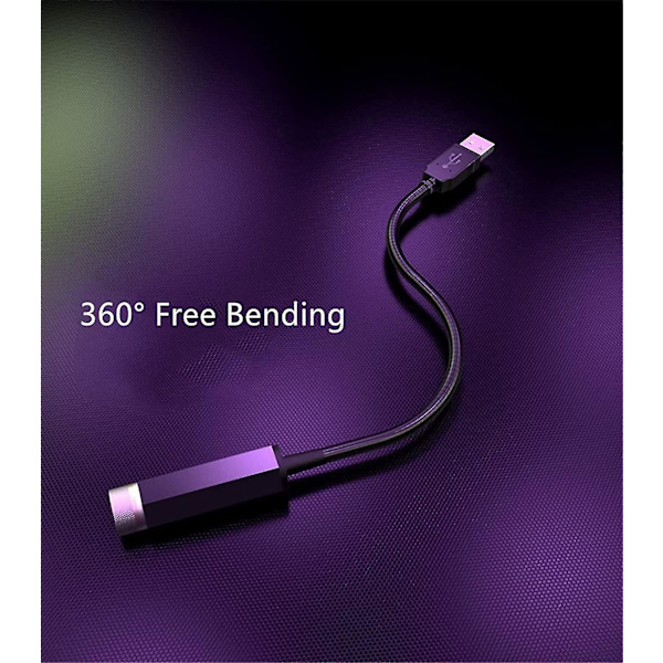 2 stk. Mini LED-projektionslampe Stjernehimmel Usb, bærbar stjerneprojektionslys egnet til bil, hjemmefest