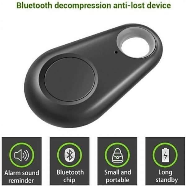 5 stk. GPS-tracker Smart Nøkkel Finner Lokalisator Anti-tap Bluetooth Tra